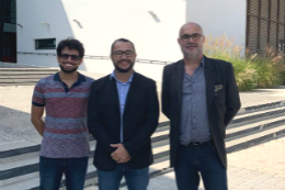 Imagem: O estudante da UFC Rodrigo Silva Lima e os professores Jarbas Silveira (UFC) e João Baptista (UFSM) (Foto: divulgação)