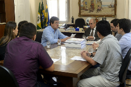 Imagem: Audiência aconteceu no Gabinete do Reitor (Foto: Jr. Panela)