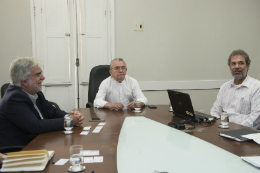 Imagem: Diretores do Parque Tecnológico da UFRJ foram recebidos na Reitoria da UFC (Foto: Jr. Panela/UFC)