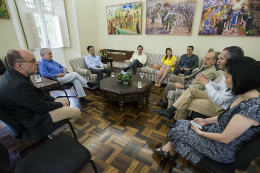 Imagem: Reunião com comitiva chinesa no gabinete do Reitor