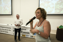 Imagem: Profª Eliana Martorano Amaral, da Unicamp, foi uma das facilitadoras dessa edição do Programa (Foto: Jr. Panela/UFC)