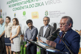 Imagem: Reitor da UFC, Prof. Henry Campos, enfatizou o sucesso da articulação entre Universidade e poder público para enfrentar o problema (Foto: Viktor Braga/UFC)