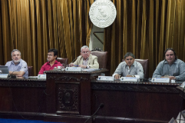 Imagem: Na última reunião de 2018, CONSUNI criou Parque Tecnológico, institucionalizou Clínica de Psicologia e aprovou homenagens a professores e servidores (Foto: Ribamar Neto/UFC)