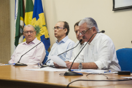 Imagem: A discussão conjunta foi realizada pela UFC, através do Centro de Tecnologia, e a Academia Cearense de Engenharia (Foto: Ribamar Neto/UFC)