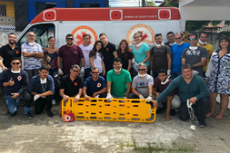 Imagem: As capacitações em suporte avançado de vida foram promovidas para estudantes do Curso de Enfermagem da UFC (Foto: Divulgação)