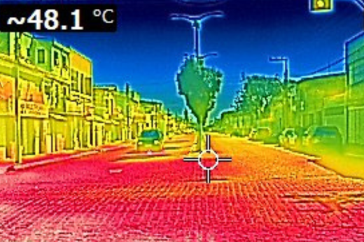 Imagem: Foto termográfica do município de Aracati (Foto: divulgação)