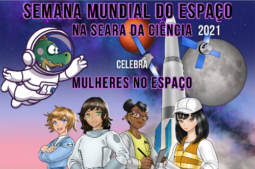 Imagem: Cartaz de divulgação da Semana Mundial do Espaço