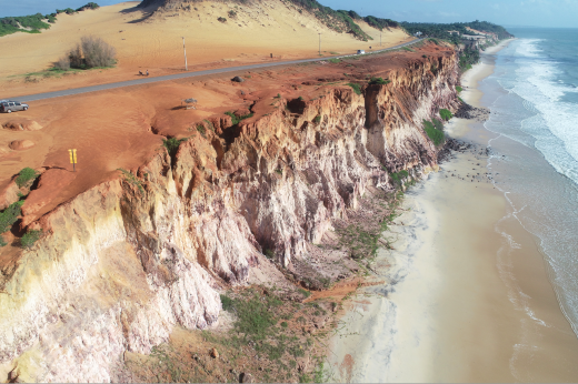 Imagem: falésias no Rio Grande do Norte