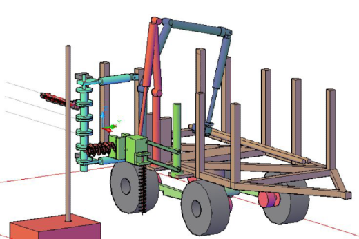 Imagem: Maquete de uma máquina agrícola