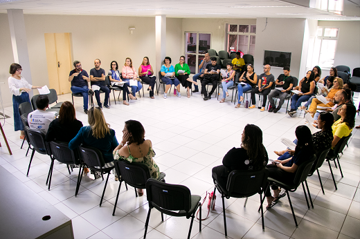 Imagem: A metodologia usada no treinamento é a da Aprendizagem Cooperativa (Foto: Gutiérrez Reges/UFC)