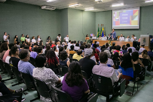 Imagem: auditório do Centro de Ciências recebeu a solenidade de abertura dos EU 2023