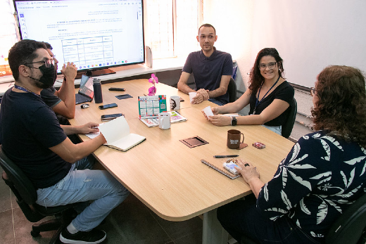 Imagem: A reunião de instalação da Comissão de Acessibilidade Arquitetônica discutiu as prioridades iniciais de trabalho (Foto: Ribamar Neto/UFC)