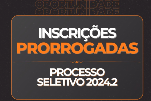 Imagem: folder de prorrogação das inscrições ao processo seletivo do CEMP